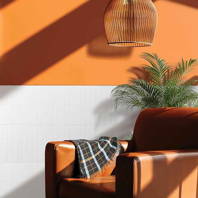 SMART TILES Peel and Stick Backsplash - 5 Sheets of 11.43" x 9" - 3D Adhesive Peel and Stick Tile Backsplash for Kitchen, Bathroom, Wall Tile