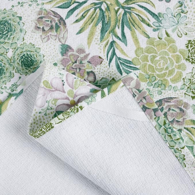 Martha Stewart Kitchen Towels Set of 2 Succulents 16x28 Dish Towels
