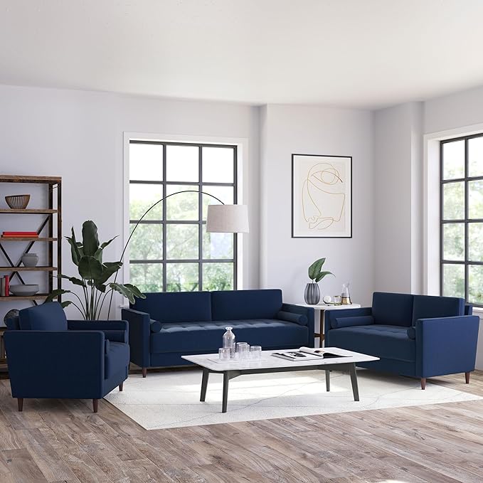 Lifestyle Solutions Lexington Armchair, Navy Blue
