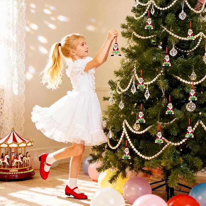 FLYAB Funny Santa Ornaments 2025 White Elephant Gifts for Adults Jingle My Bells Metal Christmas Hanging Ornament for Xmas Tree Decorations Dirty Santa Gifts for Women Friends Sister Teens