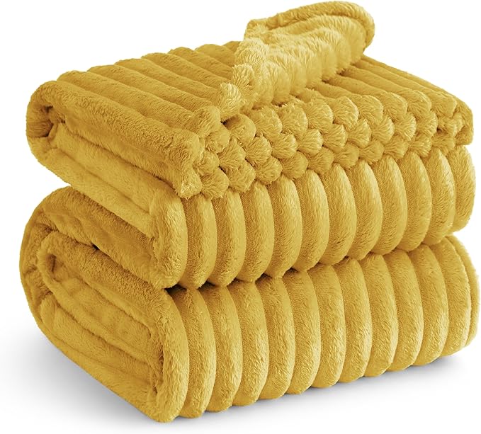 Bedsure GentleSoft Honey California King Size Blanket for - Cozy Soft Blankets for Women, Cute Small Fleece Throws for Girls, Birthday Gifts for Women, 102x96 Inches