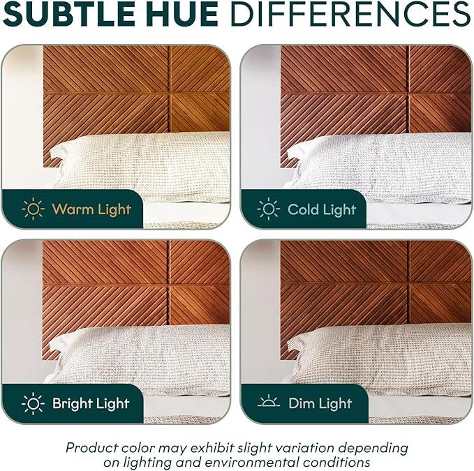 Bme Rhombus Queen Bed Frame – Solid Acacia Wood with Geometric Rhombus Headboard, Walnut Finish, Scandinavian Modern Platform Bed with Sturdy Slats & Metal Legs, No Box Spring Needed