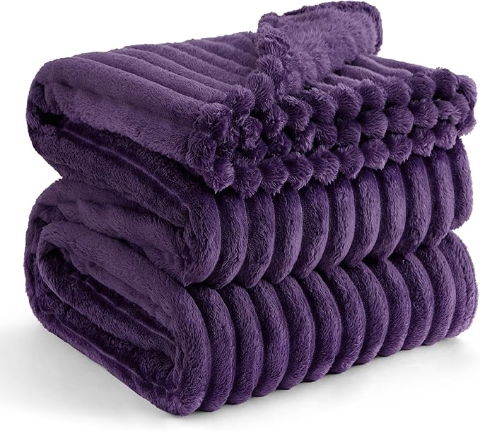 Bedsure GentleSoft Purple Full Blanket for Bed - Cozy Soft Blankets for Women, Cute Large Throws for Girls, 84x90 Inches
