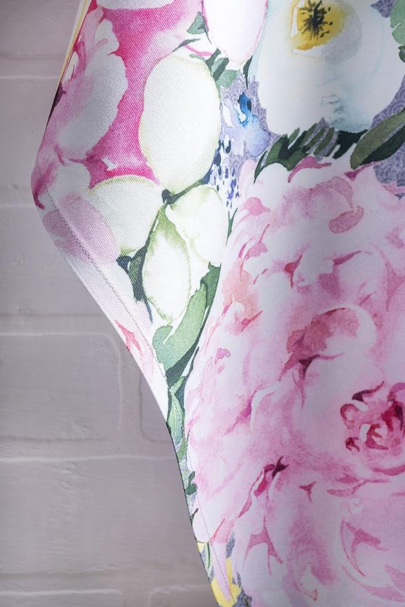 Maison d'Hermine Cotton Dish Towels Absorbent Kitchen Towels Sweet Rose Lavender Set of 3 Spring Summer