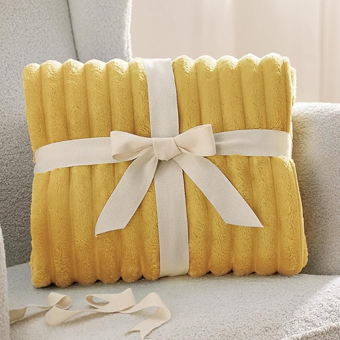 Bedsure GentleSoft Honey Fleece Blanket for - Cozy Soft Blankets for Women, Cute Small Throws for Girls, 60x80 Inches