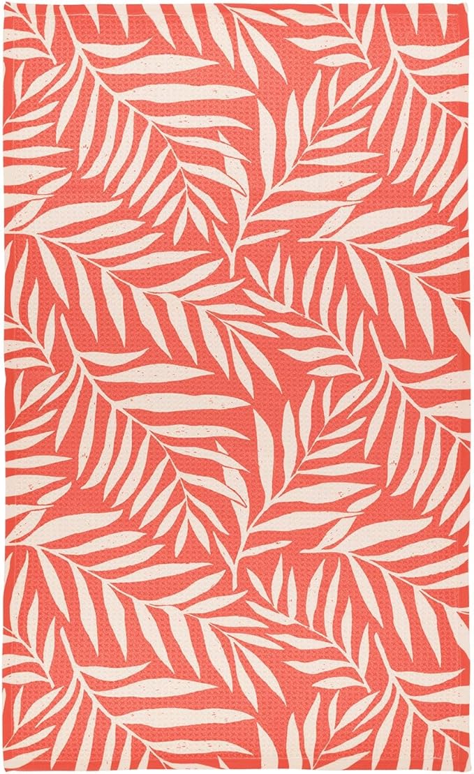 Modern Style Premium Kitchen Tea Towel Super Absorbent Fast Drying Microfiber Island Palms