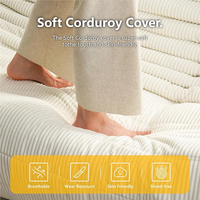 N&V Fireside Loveseat Mid Century Armless Twin Floor Sofa Corduroy Lounge Chair Accent Chair, Prussia Blue