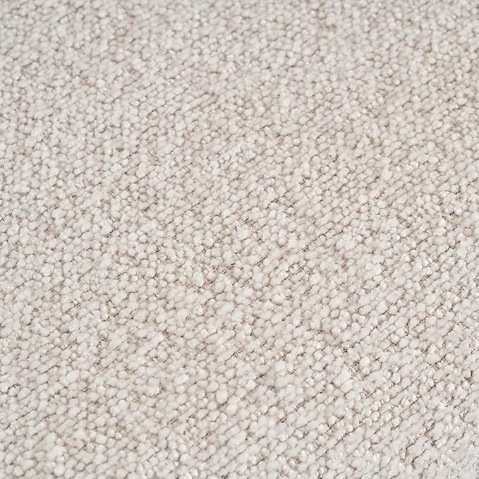 Rowill Modern Office Chair, Beige Boucle Fabric, Adjustable Height, 300 LBS Capacity, Wheels, Arm Rest, Perfect for Home Office, Bedroom, Makeup Room