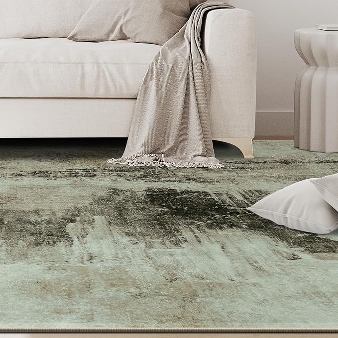 5x8 Area Rugs for Living Room Rug Washable: Abstract Rug for Dining Room Bedroom Carpet Non Slip 5 by 8 Indoor Modern Nursery Home Office Coffee