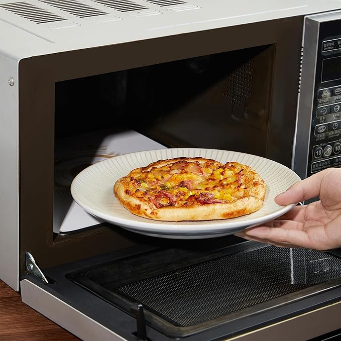 Ceramic Dinnerware Sets for 4, 12 Pieces Embossed Stoneware Plates and Bowls Sets, Scratch Resistant Dish Sets, Distinctive Granulated Surface, Housewarming Wedding Gift, Brown