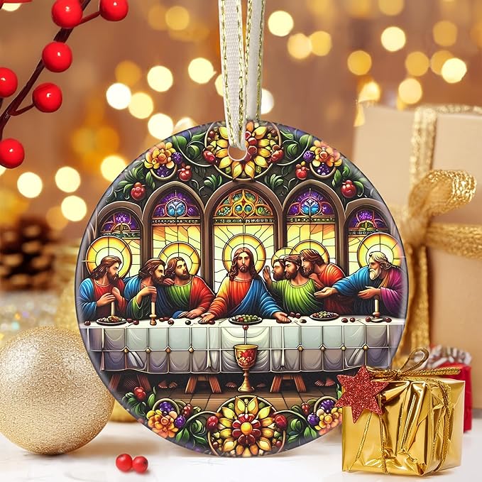 Nativity Christian Gift - Last Supper Ornament for Christmas Tree
