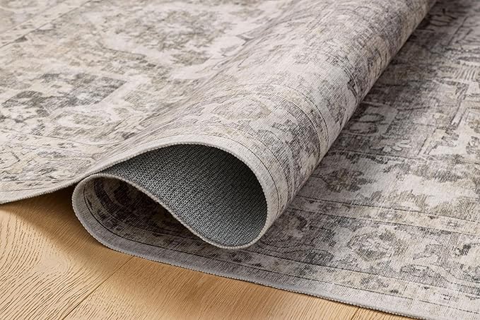 Loloi Amber Lewis Josie Collection JOS-03 Silver Natural 2'-6" x 10'-0" .13" Runner Rug