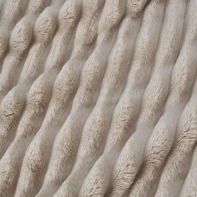Bedsure GentleSoft California King Size Blanket for Bed - Cozy Soft Blankets for Women, Cute Large Throws for Girls, Linen, 102x96 Inches