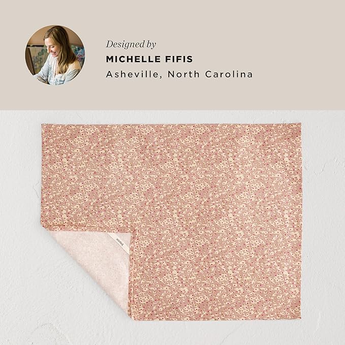 Minted Animal Dots Tea Towels Cotton Kitchen Towels Decorative with Hanging Loop Set of 2