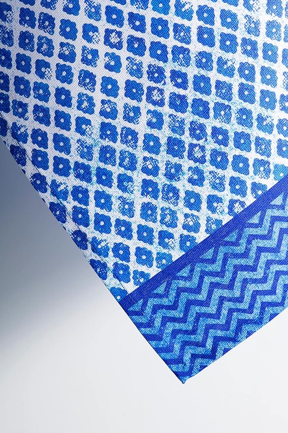 Maison d'Hermine Dish Towels 100% Cotton Absorbent Indigo Love Set of 3 Spring Summer