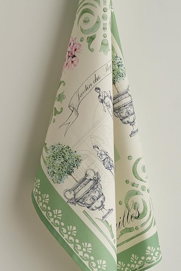 Maison d'Hermine Dish Towels 100% Cotton Absorbent Jardin Du Roy Set of 2