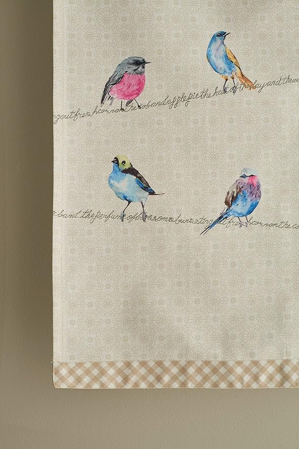 Maison d'Hermine Birdies On Wire 100% Cotton Absorbent Dish Towels Tea Bar Towels Set of 2