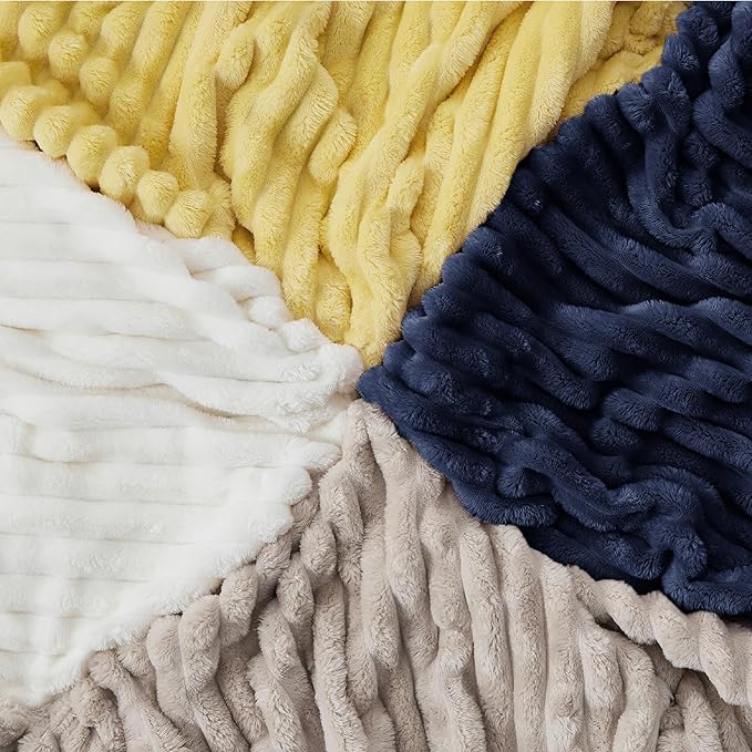 Bedsure GentleSoft Blue California King Size Blanket for - Cozy Soft Blankets for Women, Cute Small Fleece Throws for Girls, Birthday Gifts for Women, 102x96 Inches