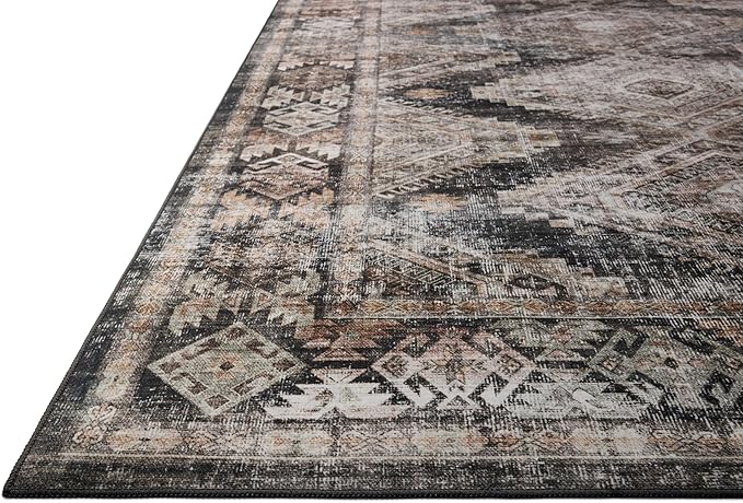 Loloi Amber Lewis Josie Collection JOS-04 Ink Earth 9'-0" x 12'-0" .13" Area Rug
