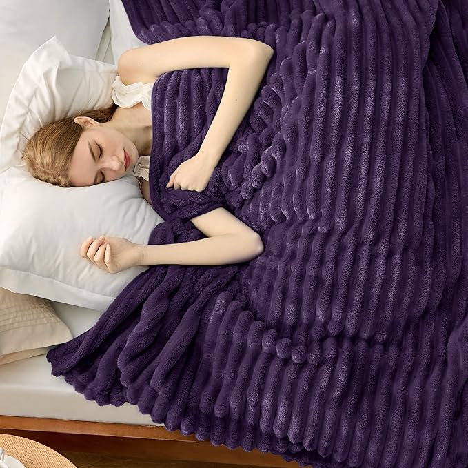 Bedsure GentleSoft Purple Full Blanket for Bed - Cozy Soft Blankets for Women, Cute Large Throws for Girls, 84x90 Inches