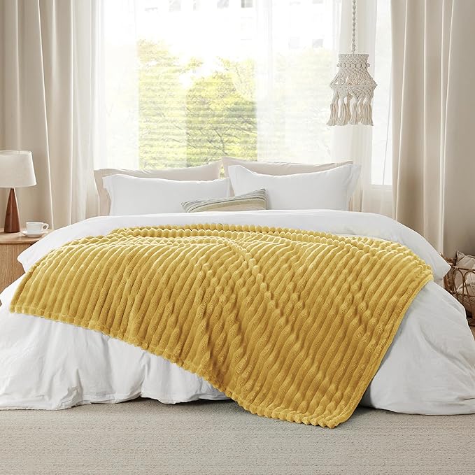 Bedsure GentleSoft Honey Fleece Blanket for - Cozy Soft Blankets for Women, Cute Small Throws for Girls, 60x80 Inches