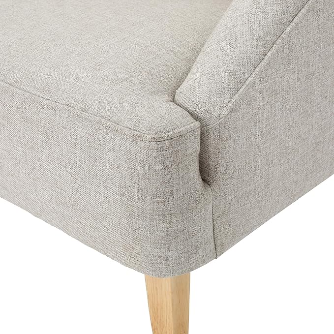 Christopher Knight Home Justus Mid Century Modern Fabric Loveseat, Beige Natural