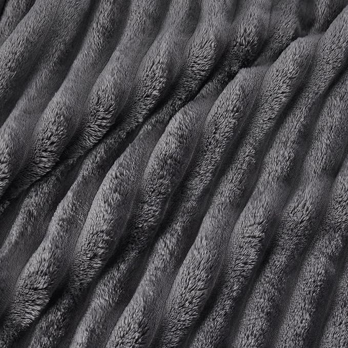 Bedsure GentleSoft Grey California King Size Blanket for Bed - Cozy Soft Blankets for Women, Cute Large Throws for Girls, 102x96 Inches