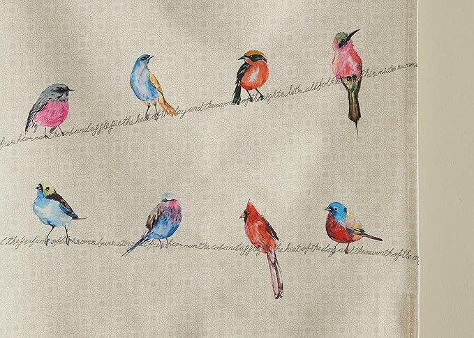 Maison d'Hermine Birdies On Wire 100% Cotton Absorbent Dish Towels Tea Bar Towels Set of 2