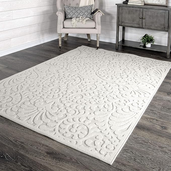 My Texas House Bluebonnets Area Rug 3.11x5.5 Indoor Outdoor, Natural
