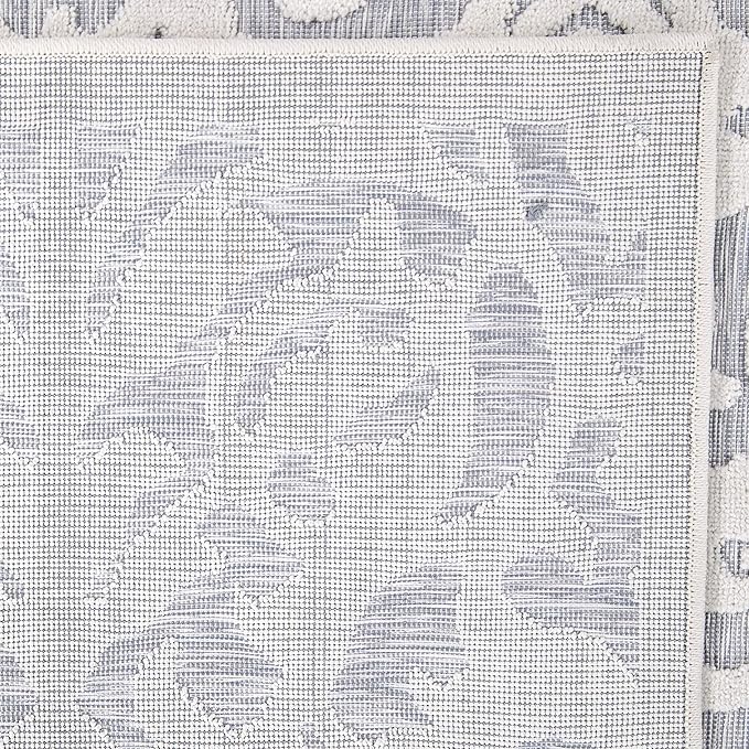 My Texas House Lady Bird Area Rug 7.9x10.10 Indoor Outdoor, Natural Harbor Blue