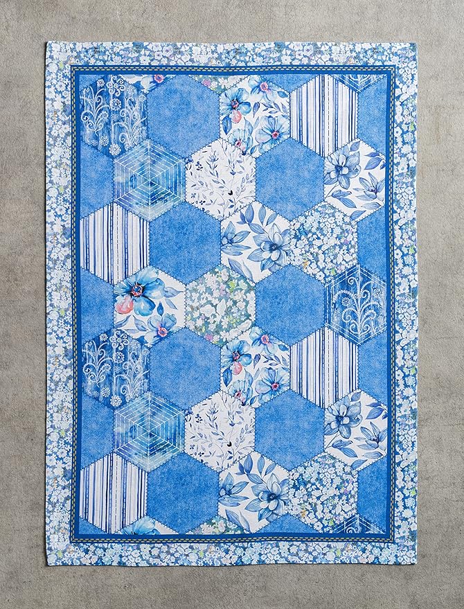 Maison d'Hermine Cotton Kitchen Towels Absorbent Summer Blues Set of 3 Spring Summer