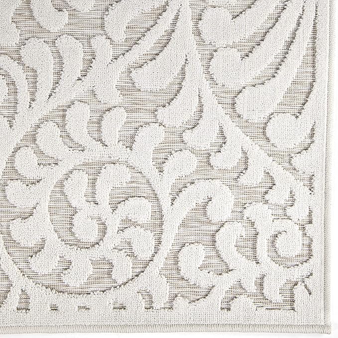 My Texas House Bluebonnets Area Rug 5.2x7.6 Indoor Outdoor, Natural Driftwood
