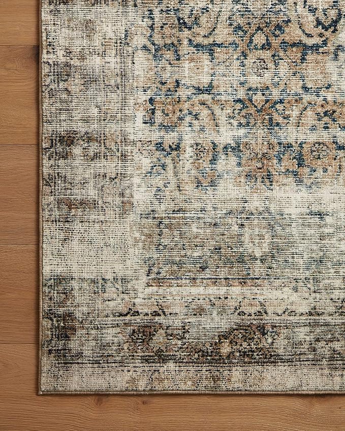 Loloi Amber Lewis Morgan Collection MOG-02 Navy Sand 2'-3" x 11'-6" .38" Runner Rug