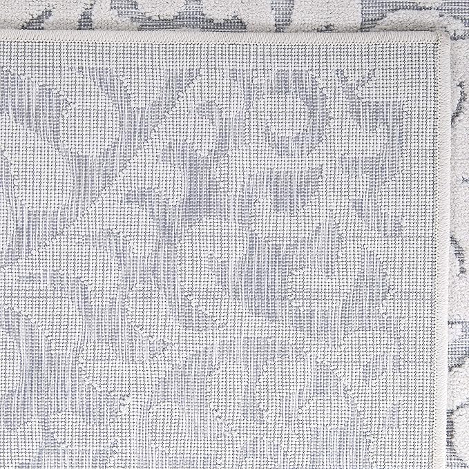 My Texas House Bluebonnets Area Rug 7.9x10.10 Indoor Outdoor, Natural Blue