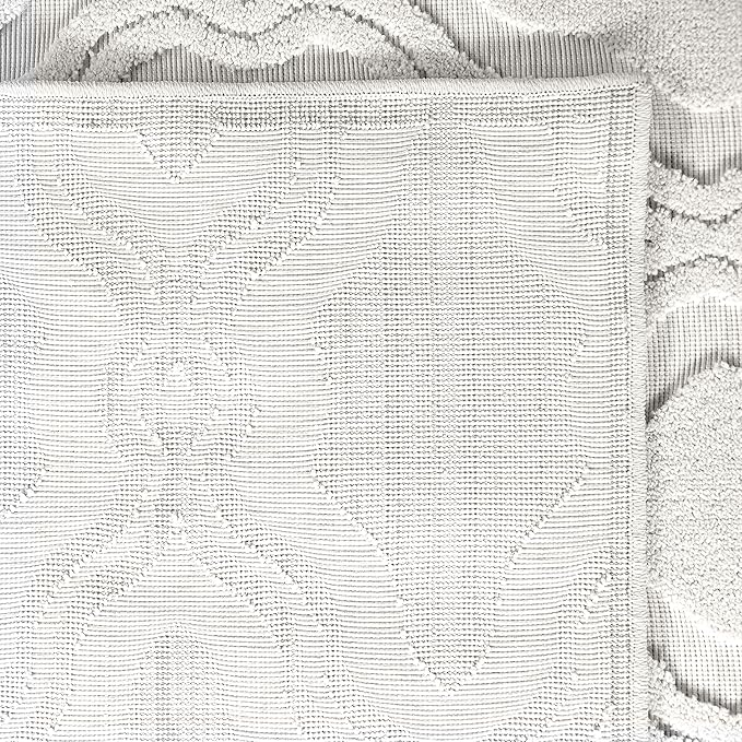 My Texas House Cotton Blossom Area Rug 7.9x10.10 Indoor Outdoor, Natural