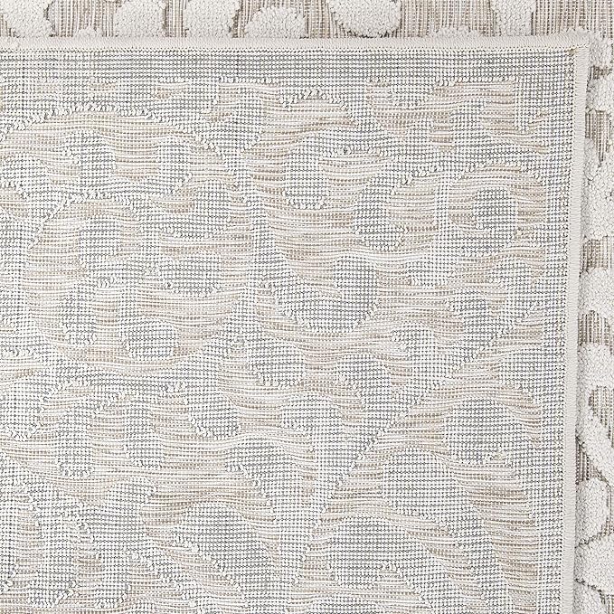 My Texas House Bluebonnets Area Rug 7.9x10.10 Indoor Outdoor, Natural Driftwood