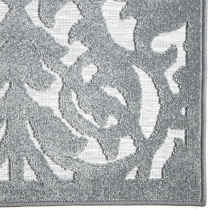 My Texas House Lady Bird Area Rug 7.9x10.10 Indoor Outdoor, Harbor Blue
