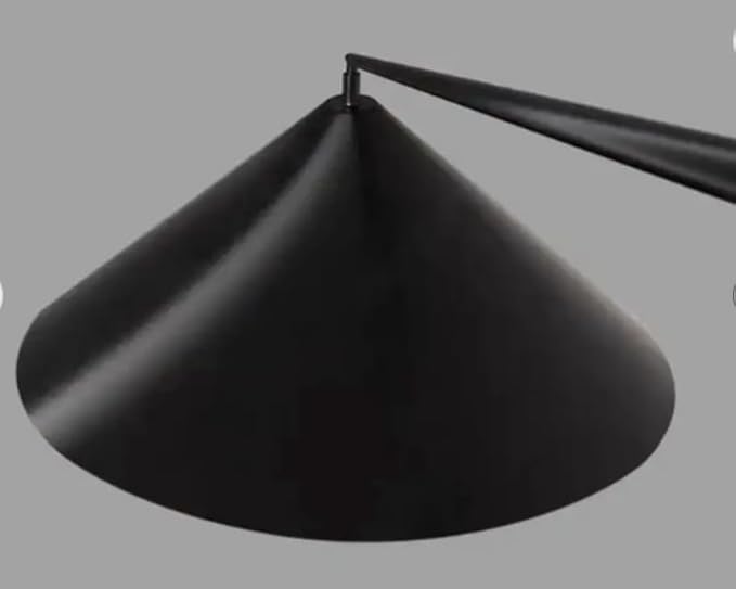 Symphony Tall Floor Lamp with Long Adjustable Arm | 167cm Modern Standing Lamp with 3000K Warm LED Light | Black Brushed Metal Finish for Living Room | Bedroom & Office | Elegant Design