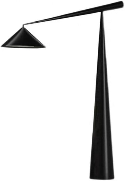 Symphony Tall Floor Lamp with Long Adjustable Arm | 167cm Modern Standing Lamp with 3000K Warm LED Light | Black Brushed Metal Finish for Living Room | Bedroom & Office | Elegant Design