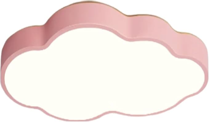 Modern Kids Room Ceiling Light,Close to Ceiling Light Fixtures with Remote Led Ceiling Lamp,Ceiling Lighting Fixture for Kids Bedroom/Kindergarten/Hallway/Balcony (Pink, 19in)
