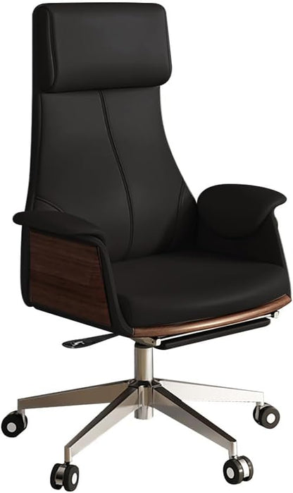 homary 70.9" Modern L-Shape Executive Desk Set, Home Office Desk with Home Office Executive Chair, Drawers & Cabinet Modern Computer Desk for Home Business Furniture, Black, Right Hand