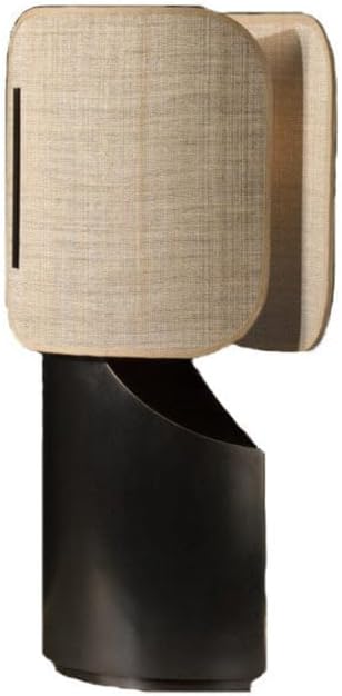 Solstice Modern Nordic Table Lamp with Black Base | Soft 3000K Ambient Lighting & Linen Shade | E12 & E26 Bulb Compatible | Stylish Accent for Bedroom, Living Room, or Office