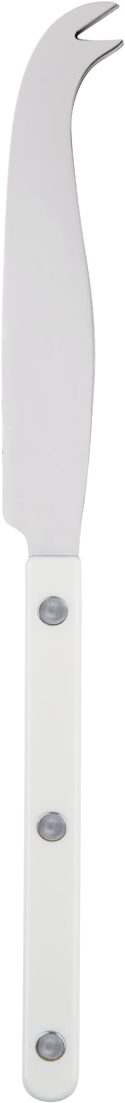 Cheese Knife 9.4 inches - Bistrot Collection - All Cheeses - Stainless Steel & Nylon - Dishwasher Safe - White - Brilliant Finish