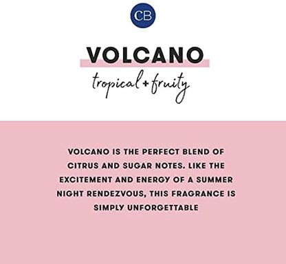 Capri Blue Volcano Scented Candles - Luxury Glass Jar Candles for Home Scented with Tropical Fruit & Sugared Citrus - Soy Wax Blend - Capri Blue Volcano - Blue Color (8 oz)