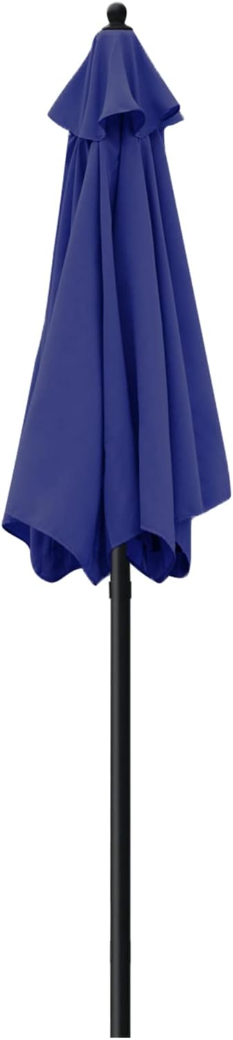 Sunnyglade 7.5' Patio Umbrella Outdoor Table Market Umbrella with Push Button Tilt/Crank, 6 Ribs (Navy Blue)