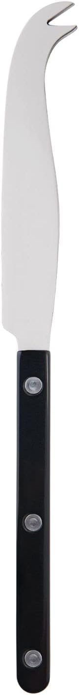 Cheese Knife 9.4 inches - Bistrot Collection - All Cheeses - Stainless Steel & Nylon - Dishwasher Safe - Black - Brilliant Finish