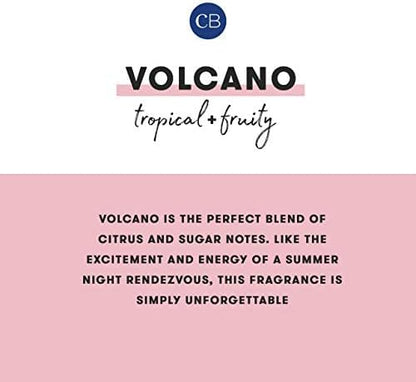Capri Blue Volcano Scented Candles - Luxury Glass Jar Candles for Home Scented with Tropical Fruit & Sugared Citrus - Soy Wax Blend - Capri Blue Volcano - White Color (8 oz)