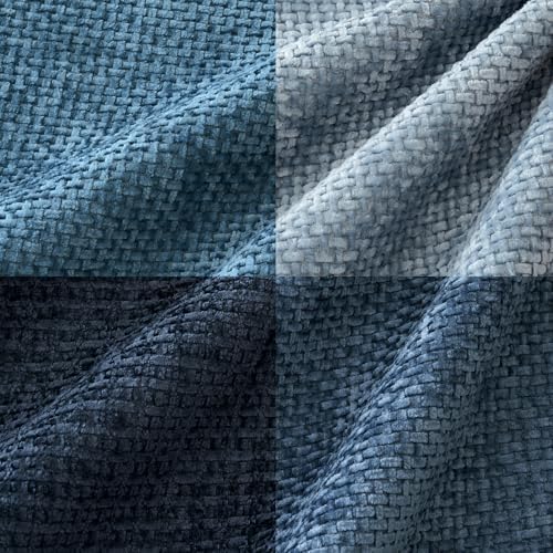 MIULEE Pack of 4 Throw Pillow Covers 26x26 Inch Neutral Blue Soft Decorative Chenille Pillow Covers Farmhouse Accent Cushion Covers for Boho Western Home Decor Bedroom Living Room