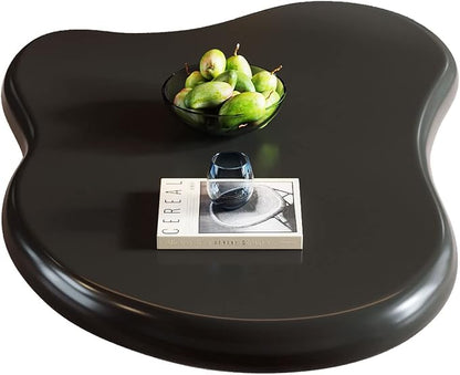 Cloud Coffee Table, Unique Irregular Shape, Modern Cute Living Room Fashion Coffee Table, Black