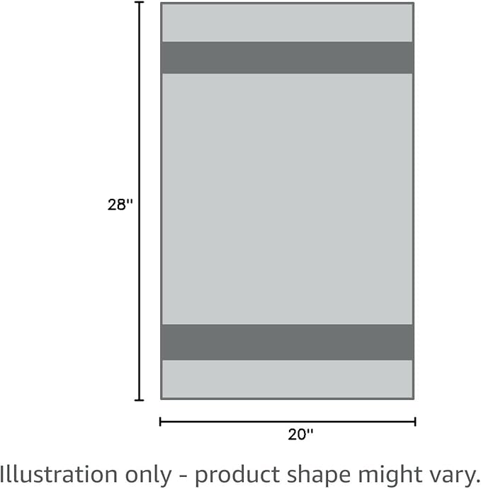Premium Kitchen Dish Towels Set of 6 Large Cotton Hand Towels Absorbent Tea Towels, Grey Check